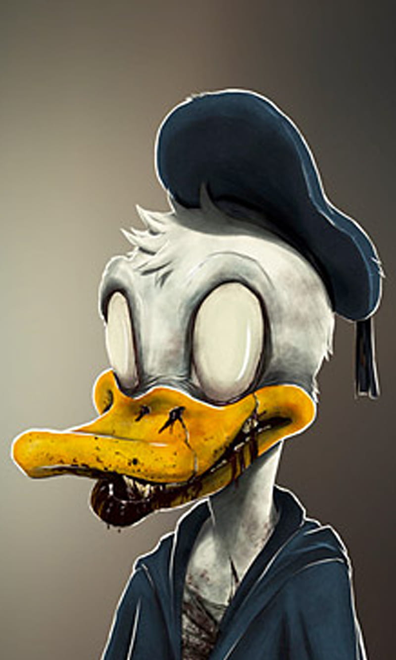 800x1333 Donald, disney, duck, smk, zombie, HD phone wallpaper