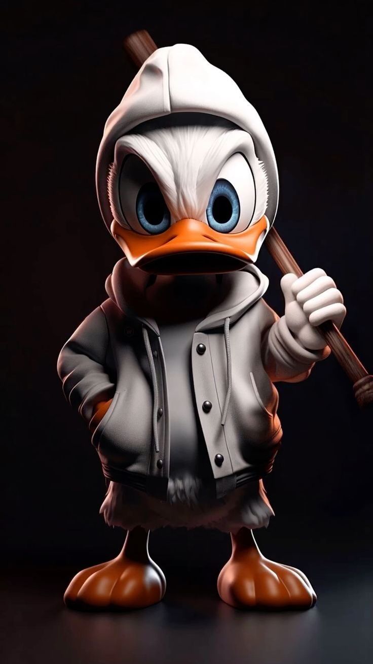 736x1308 Angry duck