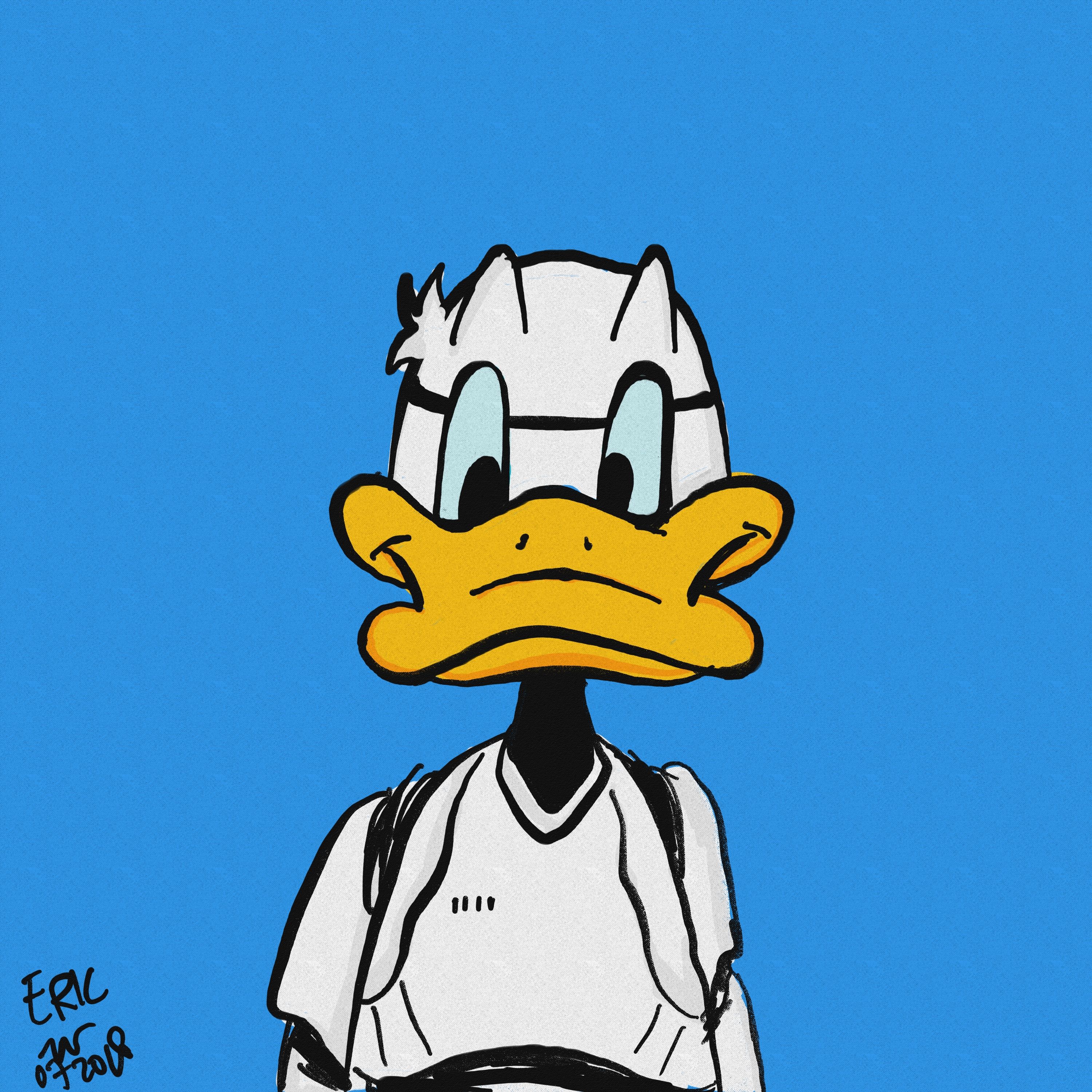 3000x3000 Donald Duck as a Stormtrooper