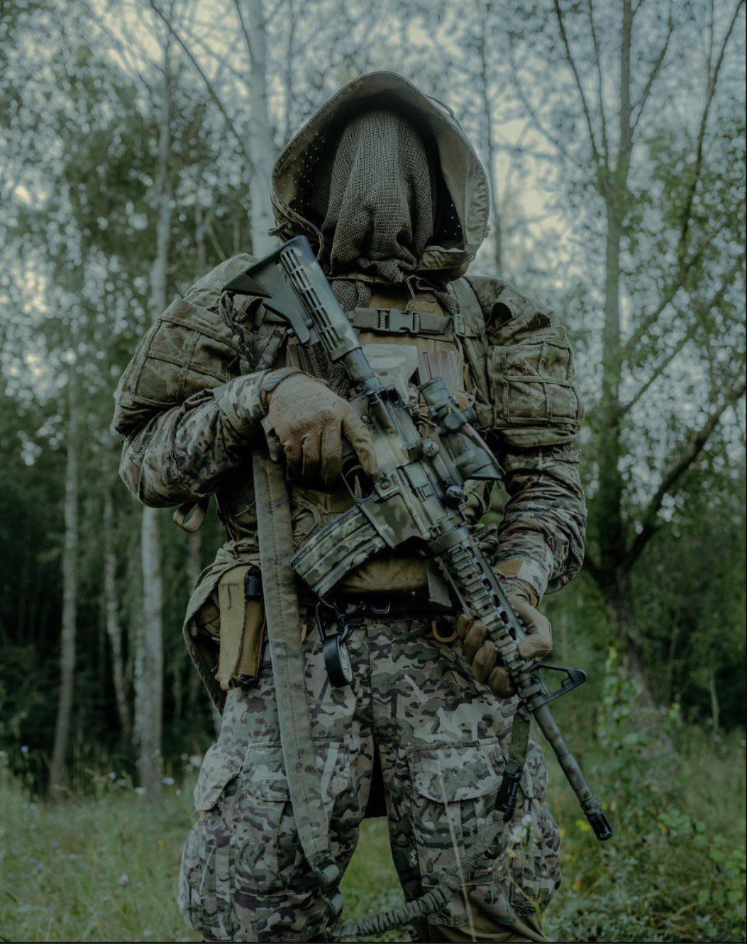 1053x1331 Forest spirit, featuring Ukrainian soldier. Photo