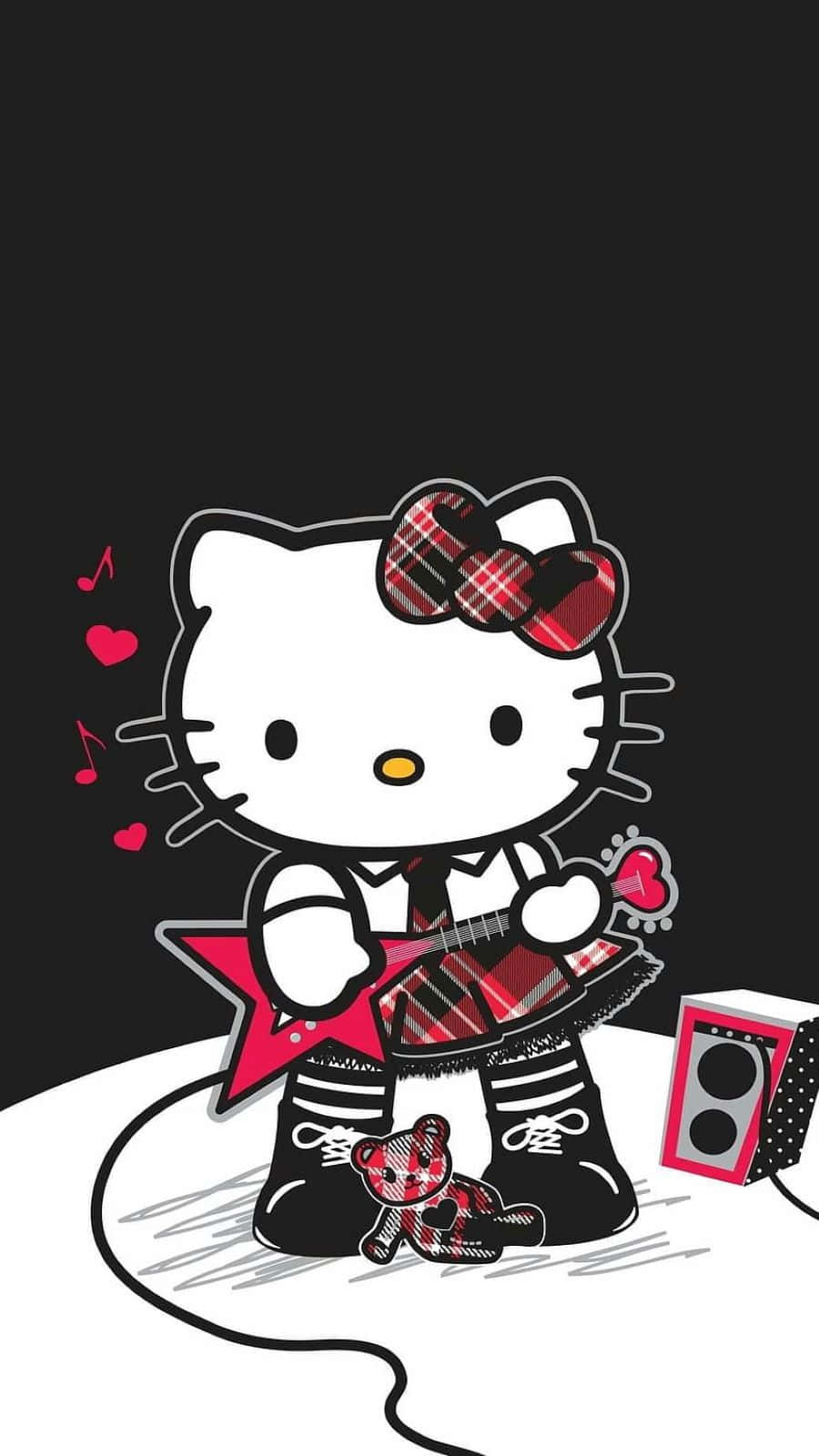 900x1600 Download Hello Kitty Rockstar Image Wallpaper