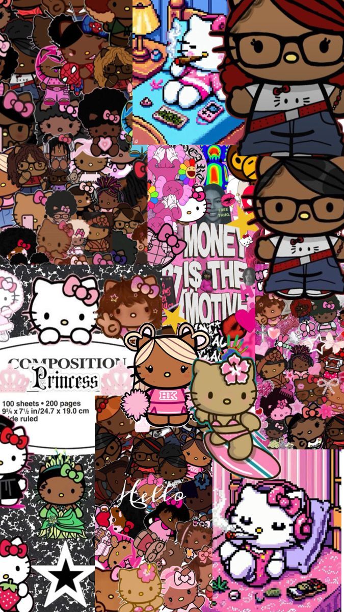 675x1200 Money Hello Kitty Wallpaper