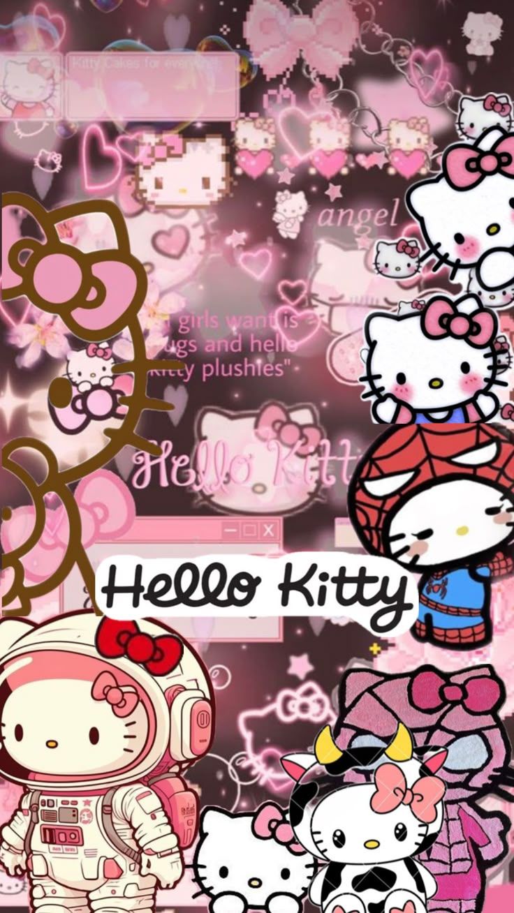 736x1308 Check out wallpapergirl2's Shuffles. Wallpaper background y2k hello kitty, Baddie hello kitty background, Hello kitty