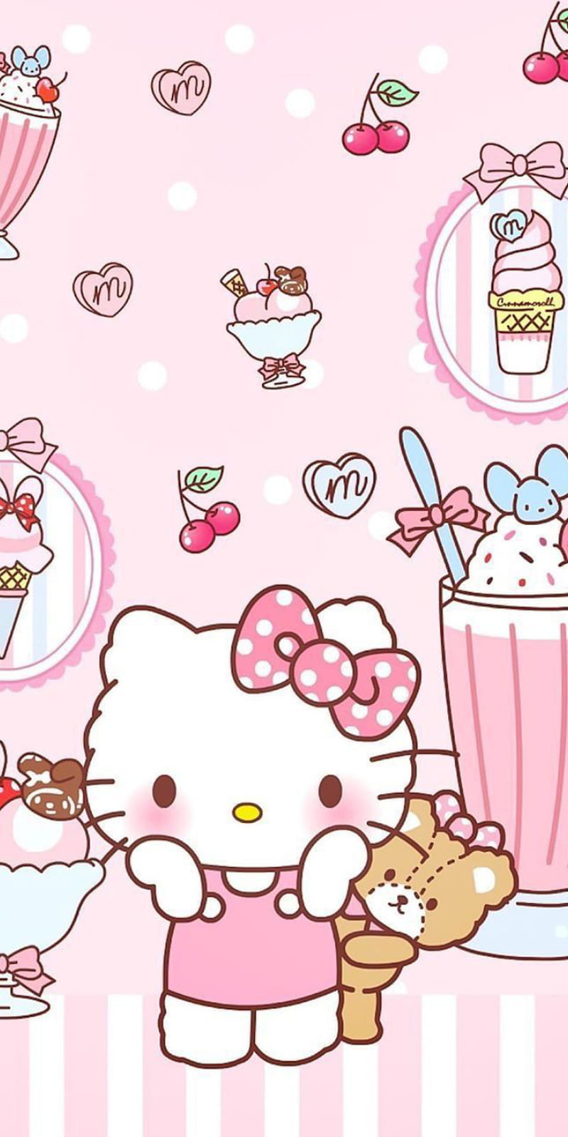 800x1600 Hello kitty, themes, HD phone wallpaper