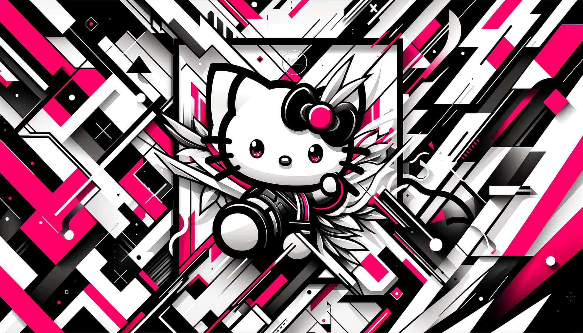 1920x1097 Hello Kitty Baddie Wallpaper