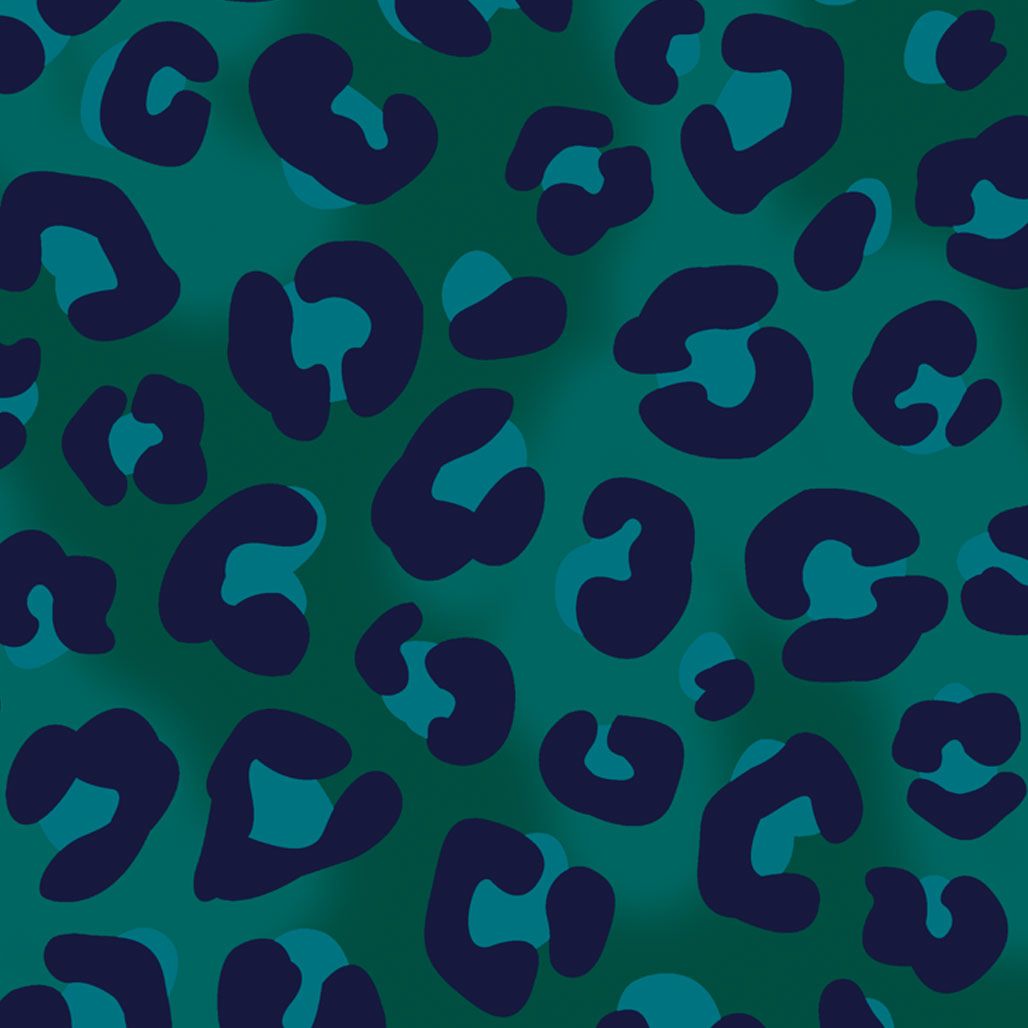 1028x1028 Leopard Print in Green