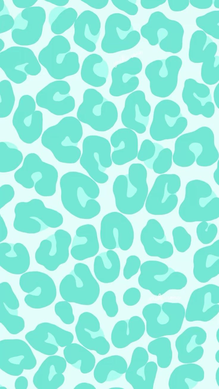 736x1308 Mint green leopard print wallpaper iphone. Aqua cheetah wallpaper, Cheetah turquoise print background, Cute patterns