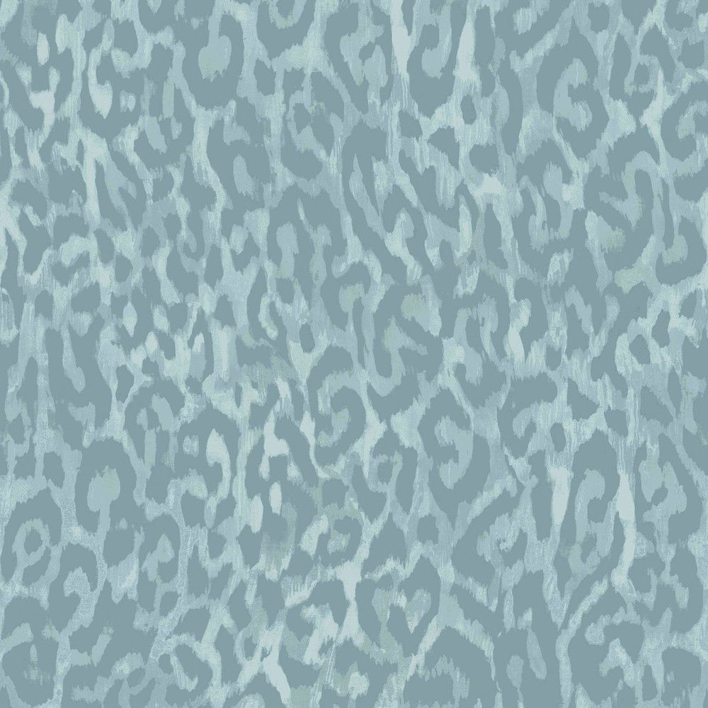 1000x1000 Nicole Miller Laid Back Leopard Peel & Stick Minted Wallpaper