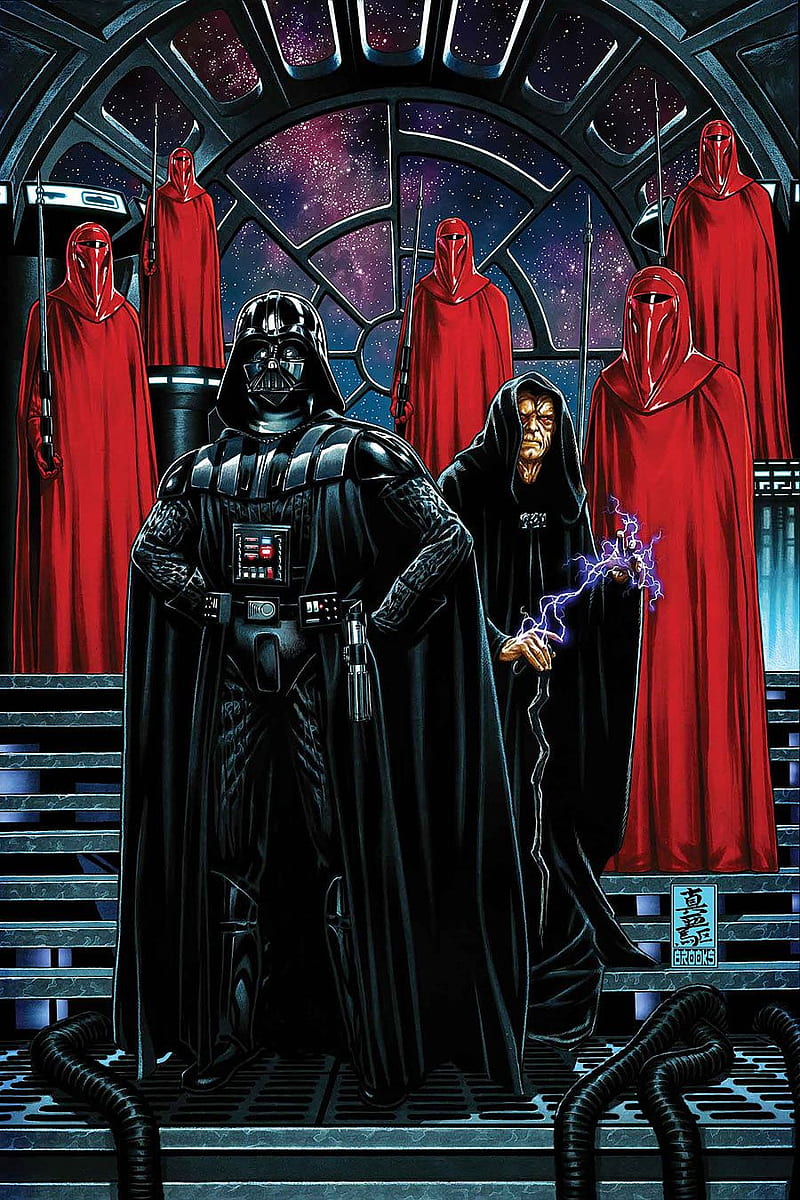 800x1200 Emperor and vader, dark side, darth vader, empire, palpatine, star wars, star wars episode HD phone wallpaper