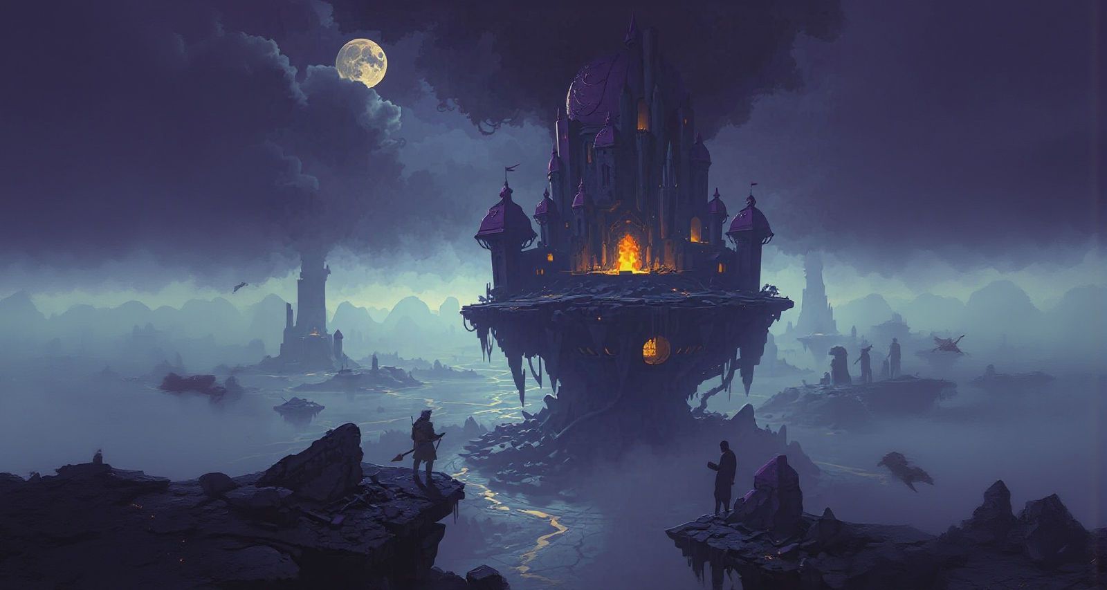 1600x853 Collapsing Dark Fantasy World in Retro Pixel Art