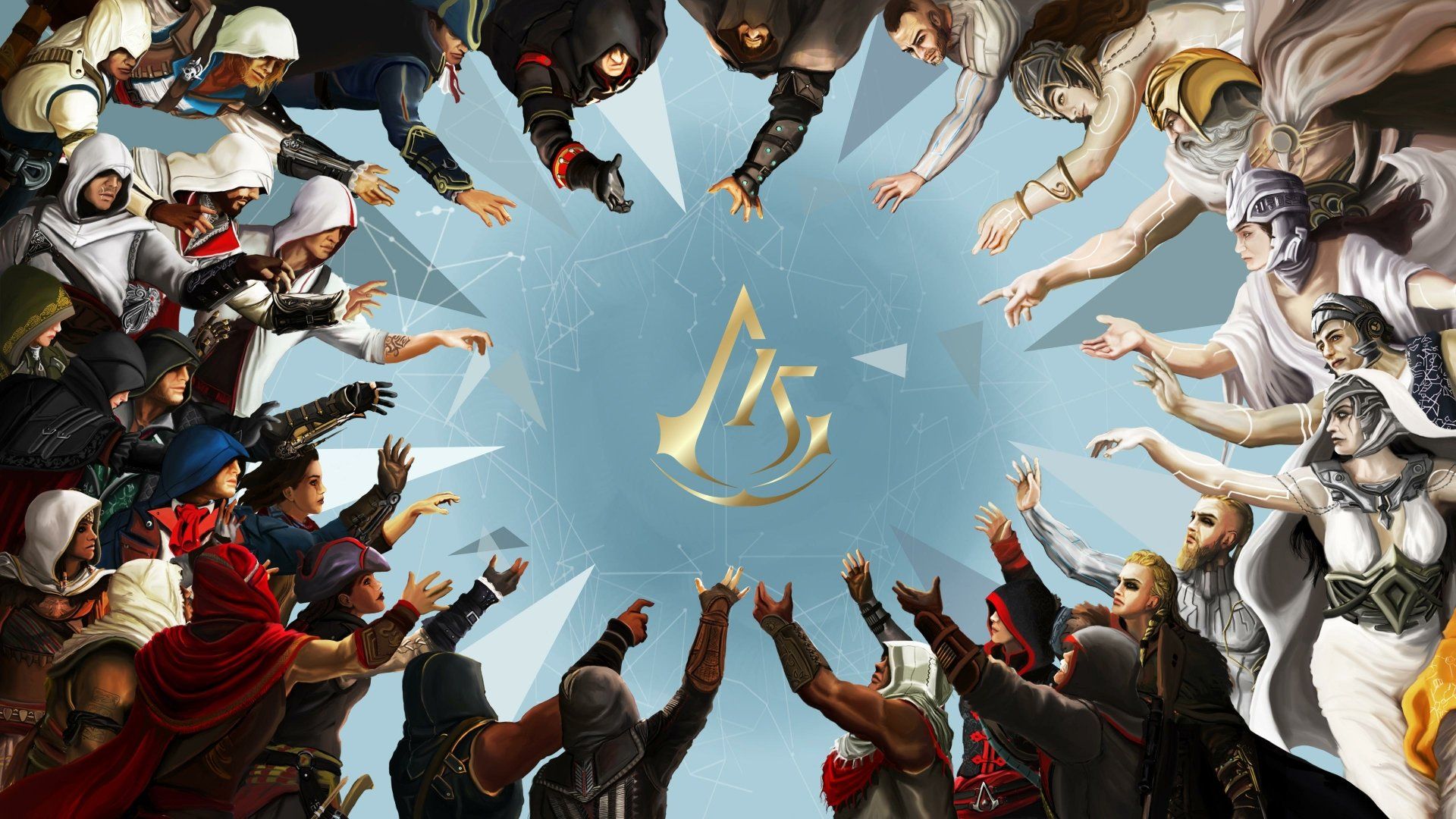 1920x1080 Assassin's Creed Ultimate 4K HD Wallpaper: Heroes United in Epic Battlex2160