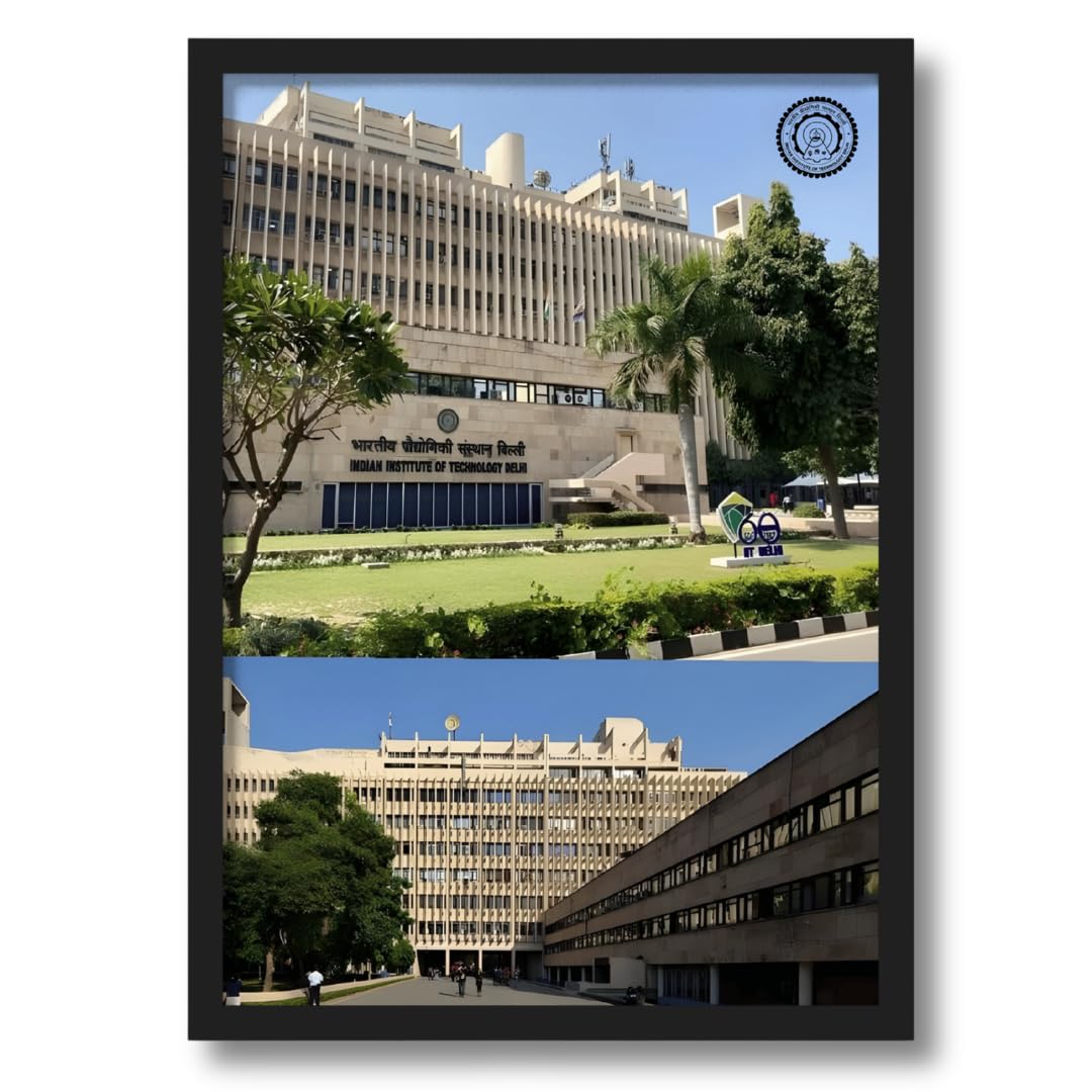1080x1080 ArtAction IIT Delhi Wall Frame Poster. Motivational IITian Engineering Poster for Study Room, Office