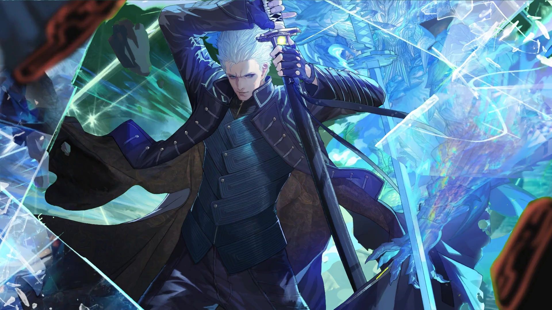 1920x1080 Vergil Devil May Cry X Punishing Gray Raven Live Wallpaper