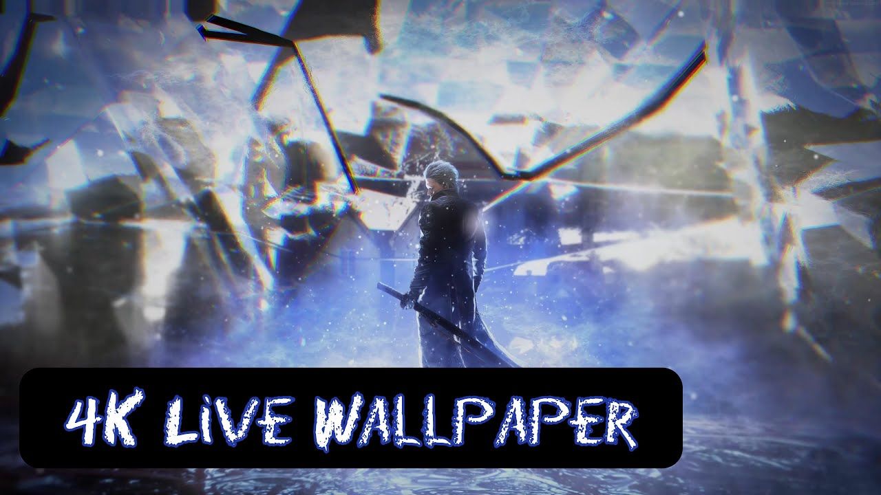 1280x720 4K 60FPS Live Wallpaper. Vergil (Devil May Cry)