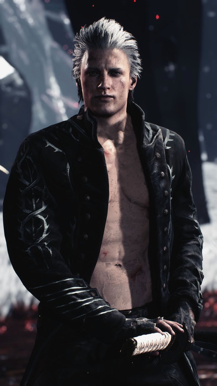 736x1308 Dante sparda shirtless. Vergil wallpaper phone, Dmc vergil wallpaper, Vergil sparda
