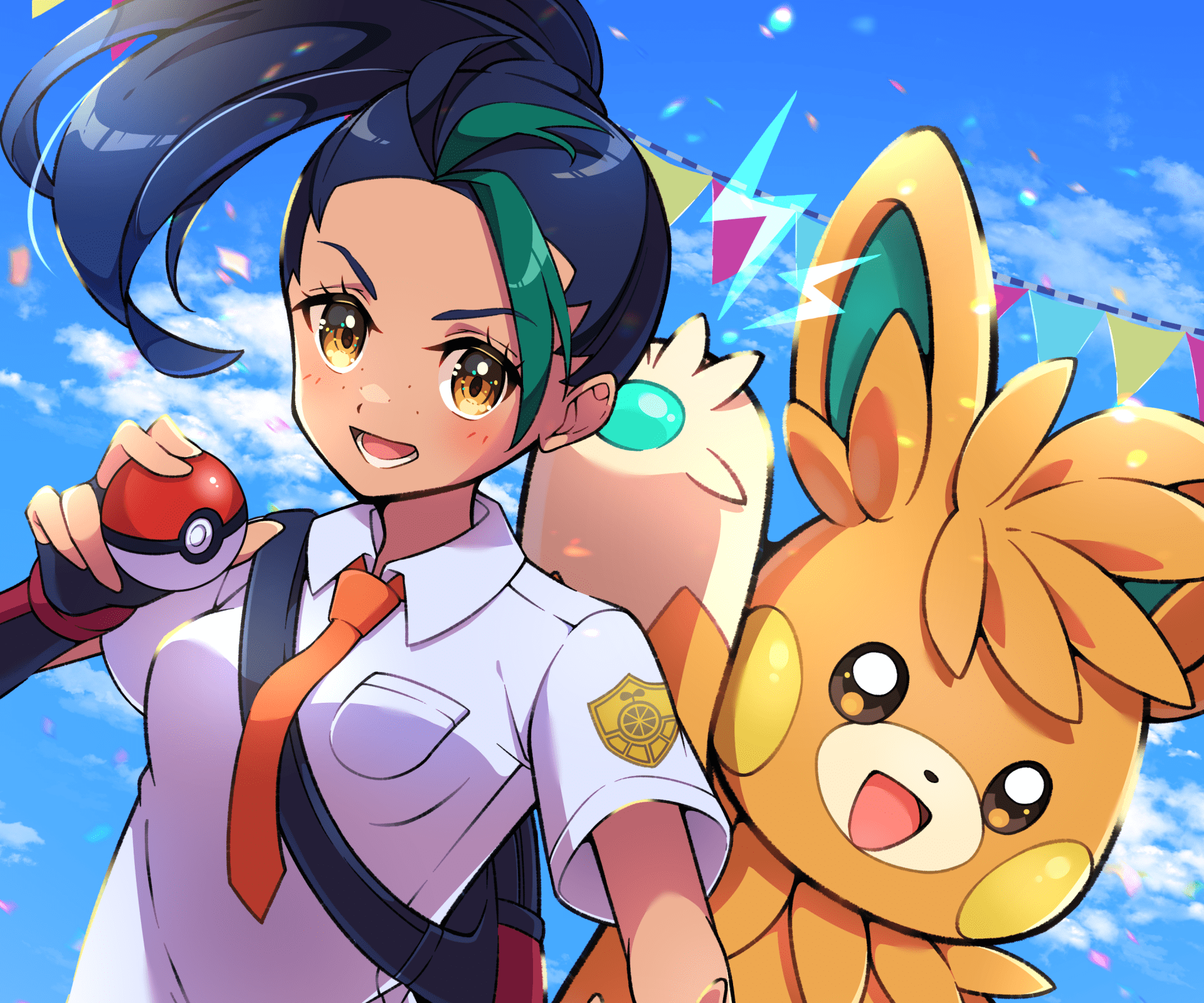 1920x1600 Download Nemona (Pokémon) Pawmi Video Game Pokémon: Scarlet And Violet HD Wallpaper