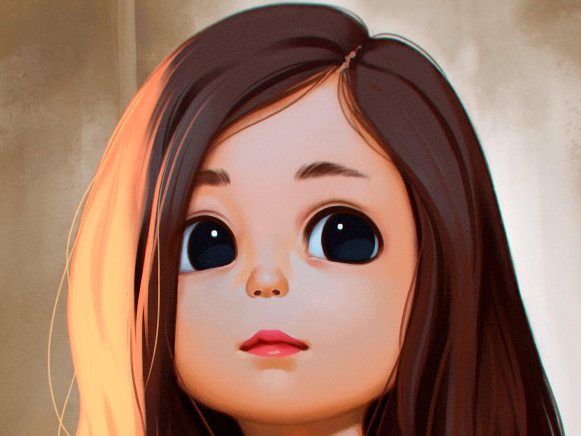 2000x1500 Sad Girl Cartoon Wallpaper