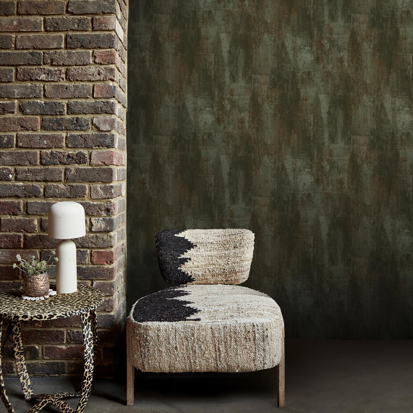 1606x1606 Abigail Ahern Oxidized Opulence Moss Wallpaper
