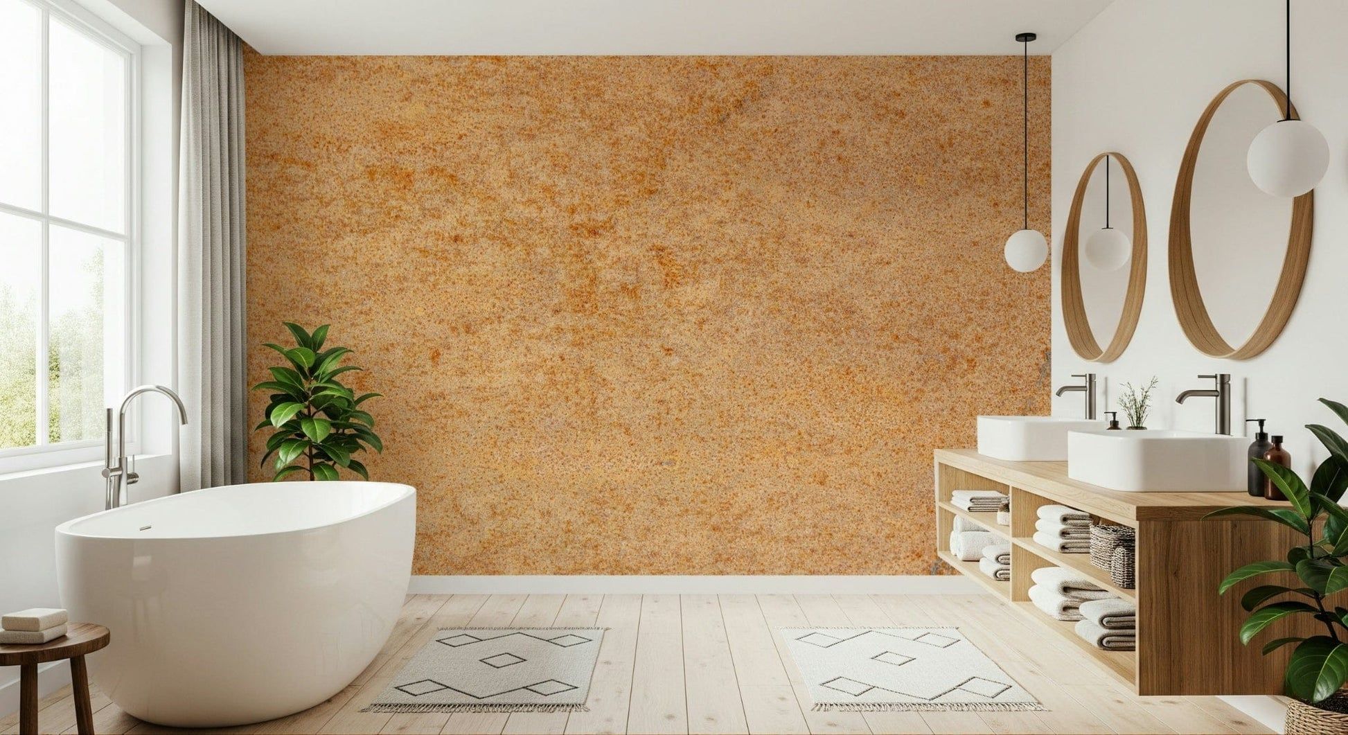 1946x1061 Industrial Oxidized Metal Wallpaper