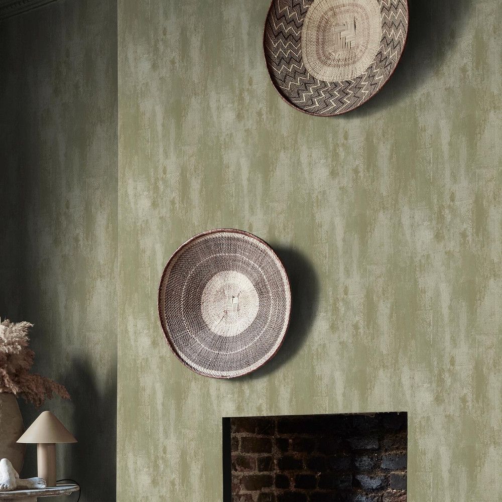 1000x1000 Abigail Ahern Oxidized Opulence Misted Sage Wallpaper