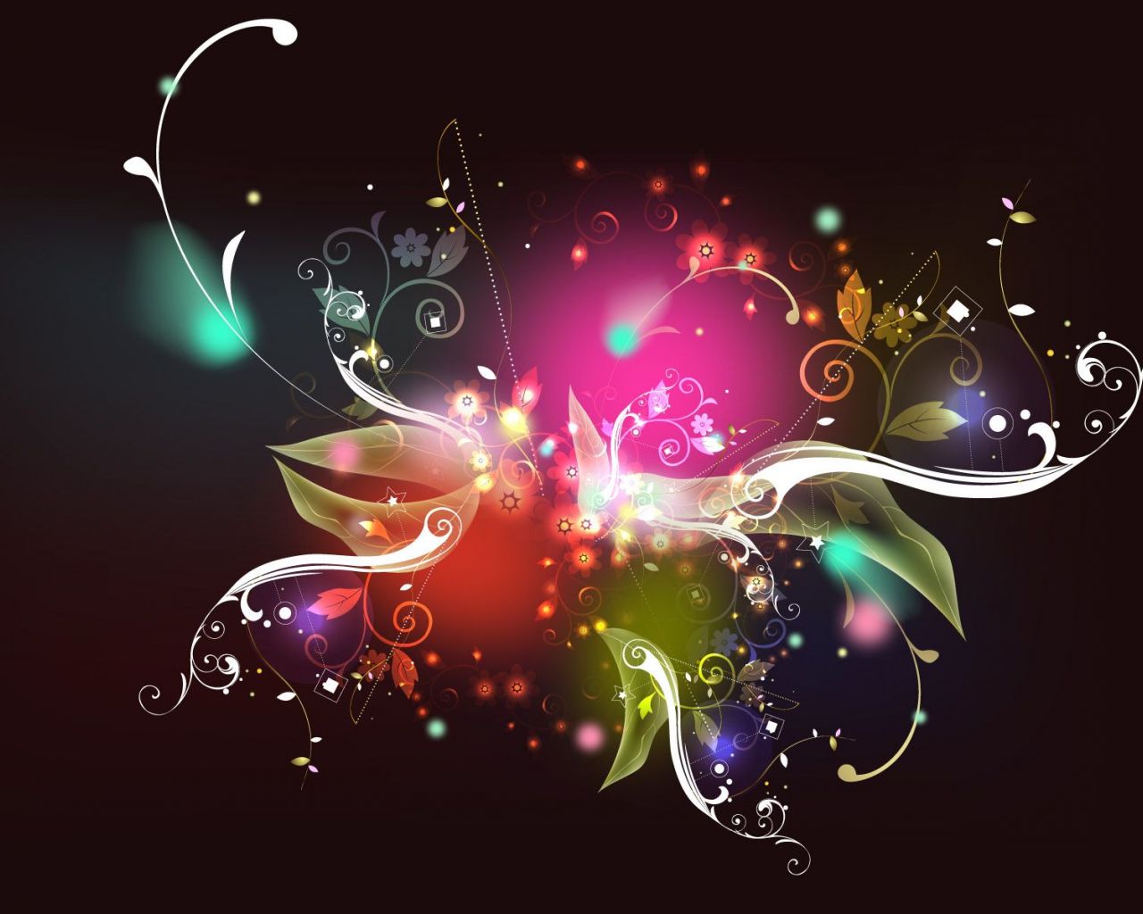 1280x1024 Rainbow Things Wallpaper