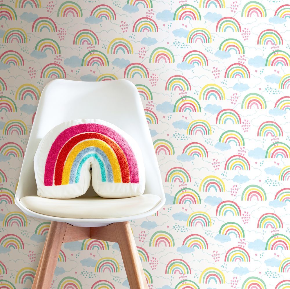 1000x999 Rainbow Love by Hoopla Walls Salad : Wallpaper Direct