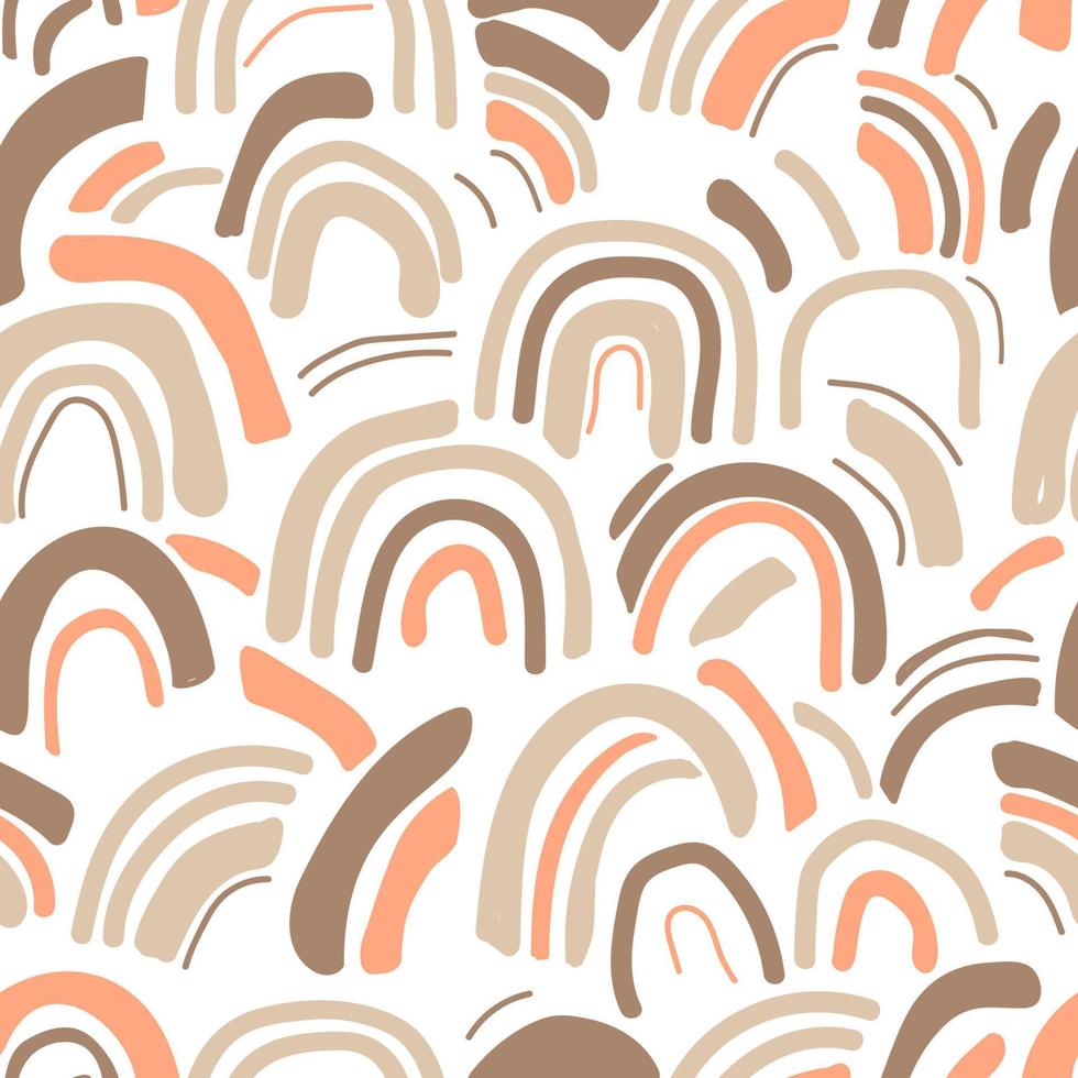 980x980 Seamless rainbow pattern in pastel colors. Vector illustration for the fabric of children's things