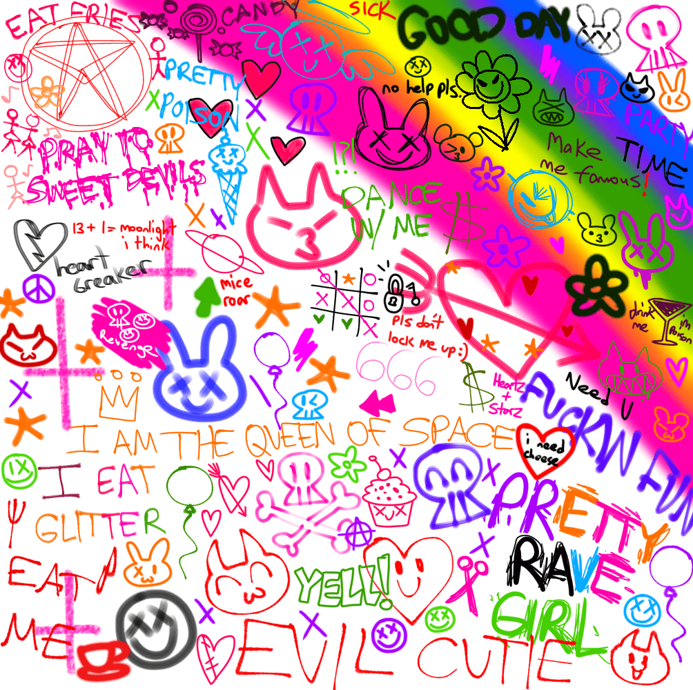 1004x1000 Just a random rainbow mess of things I made