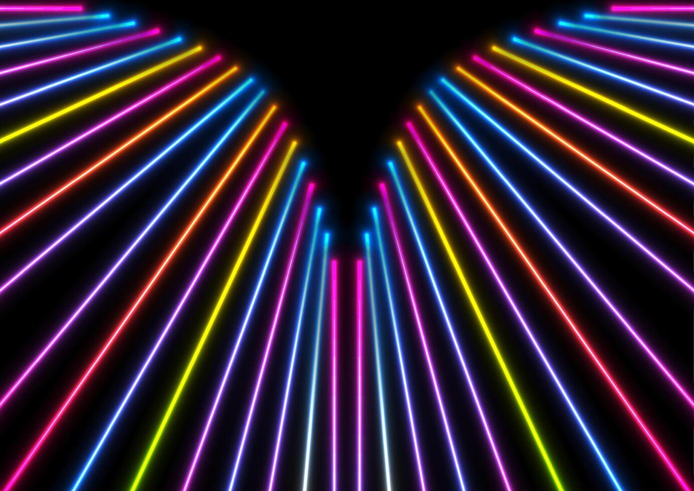 1384x980 Colorful neon glowing laser lines futuristic background