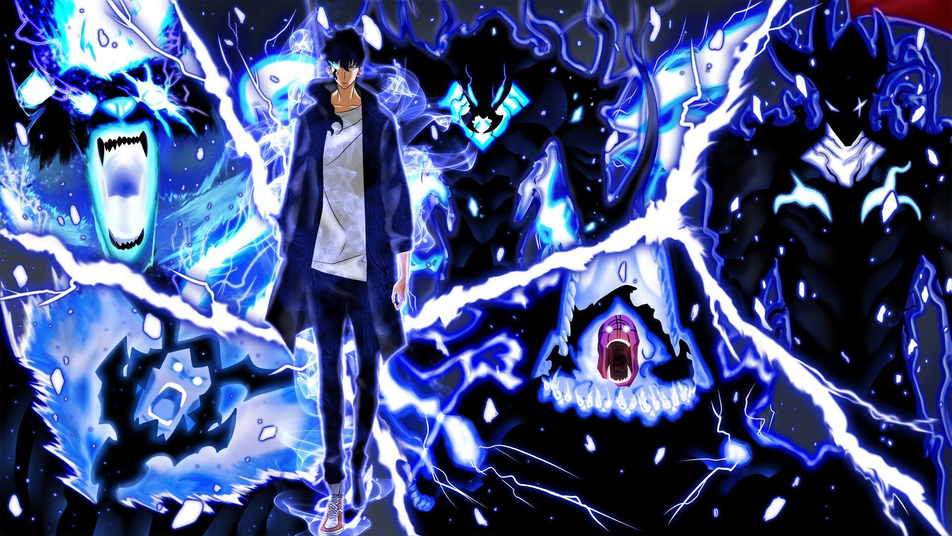 1920x1080 Sung Jin Woo & Beru Unleashed: Solo Leveling Anime HD Wallpaper By Mehdi Bahloulx1080