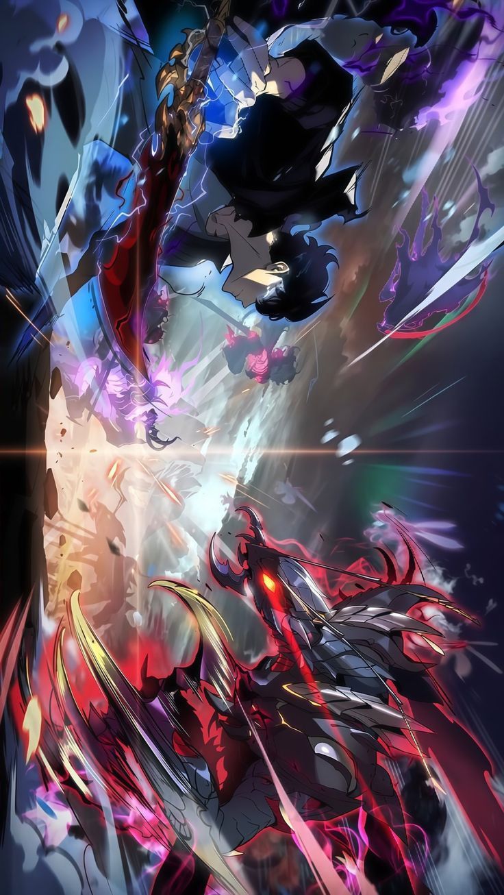 736x1306 Sung jin woo vs beru wallpaper. Solo leveling fan art, Solo levelling wallpaper 4k pc