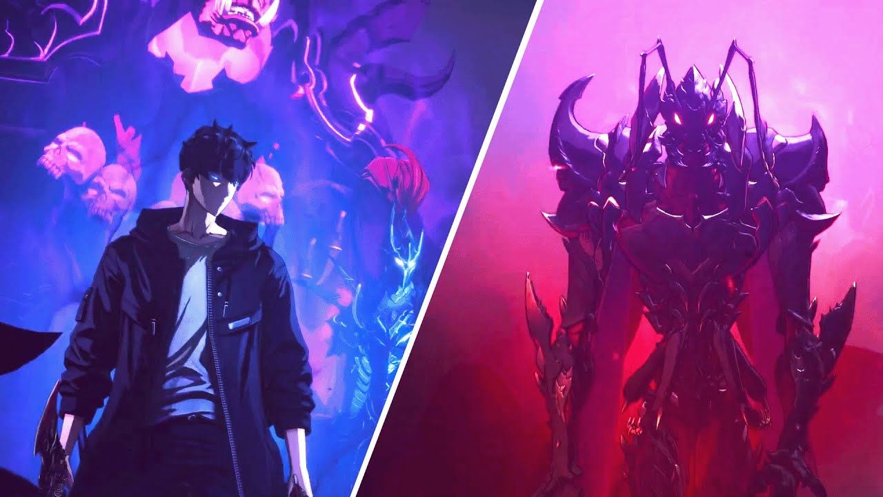 1280x720 SUNG JINWOO VS ANT KING (BERU) FULL FIGHT CUTSCENE LEVELING: ARISE [ HD ]