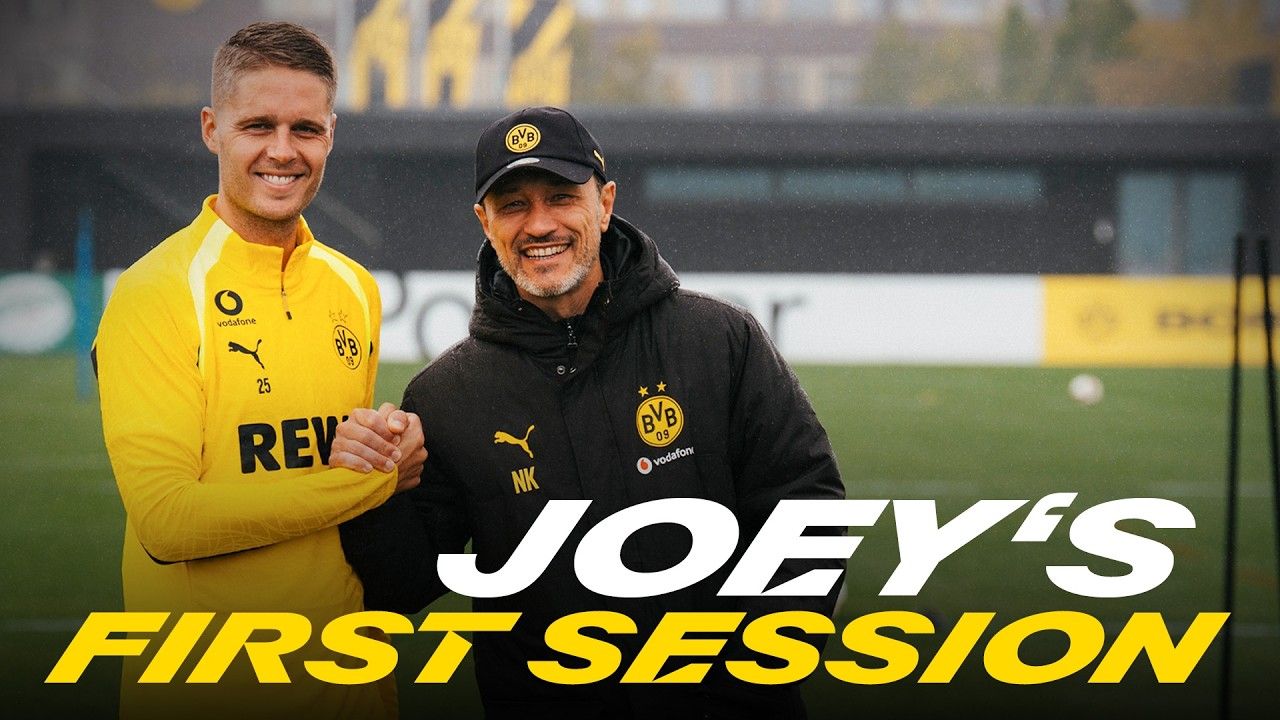1280x720 Joey Veerman trains with BVB for the first time