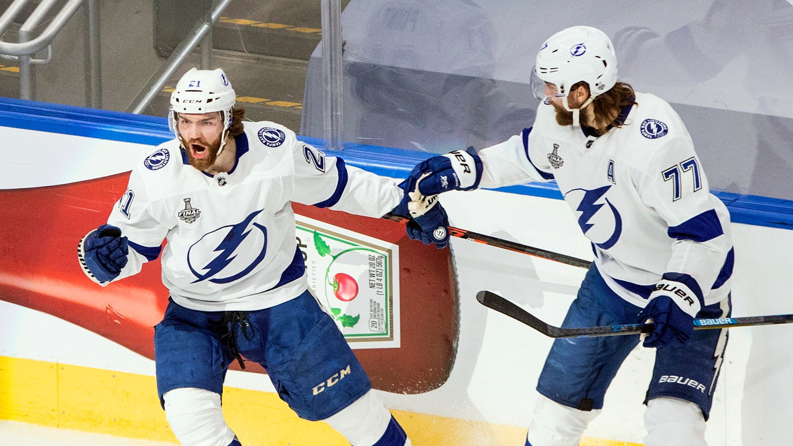 2560x1440 Bubble hockey champions: Tampa Bay Lightning win Stanley Cup