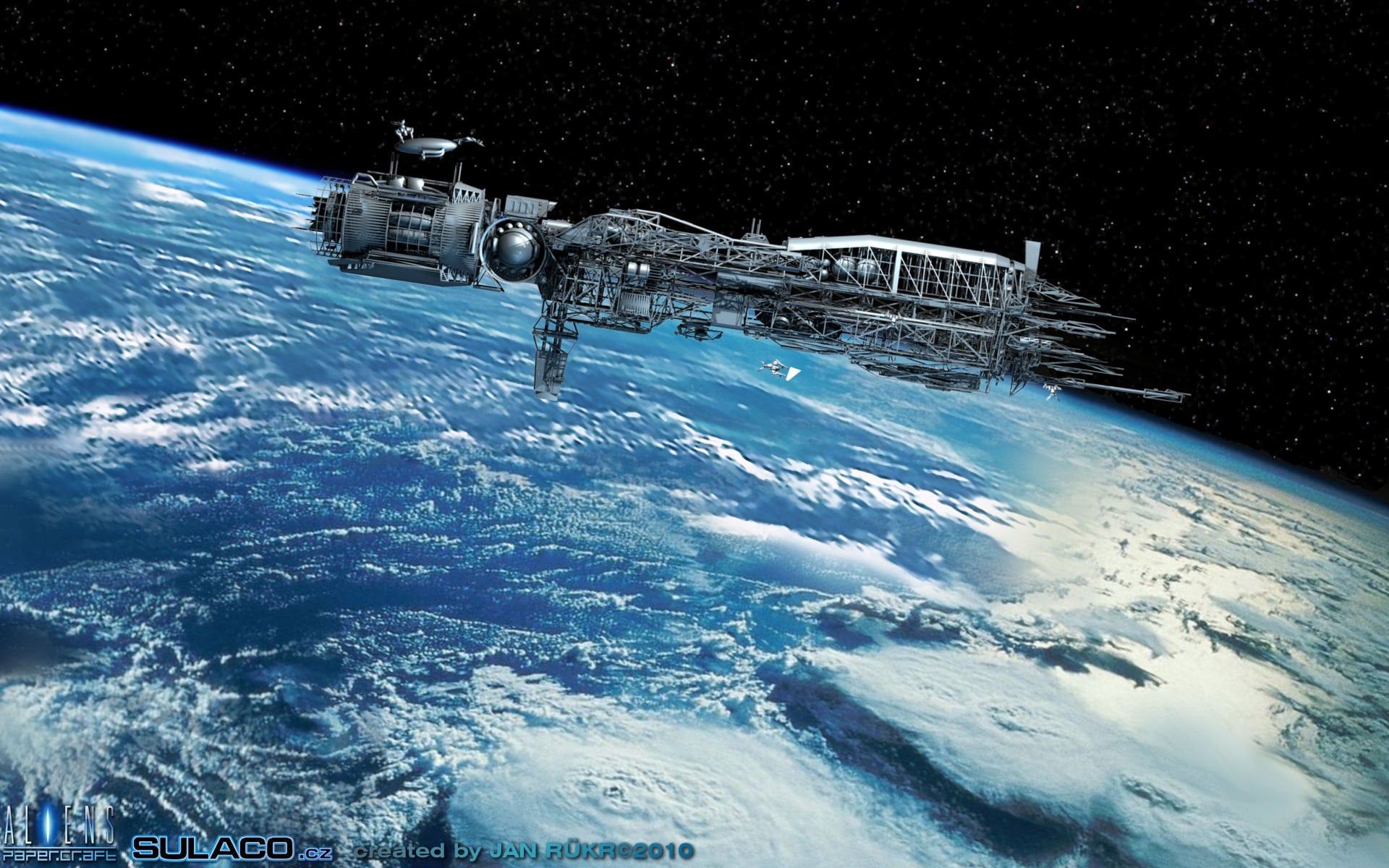 1920x1200 Aliens: USS Sulaco under construction [1920x1200]