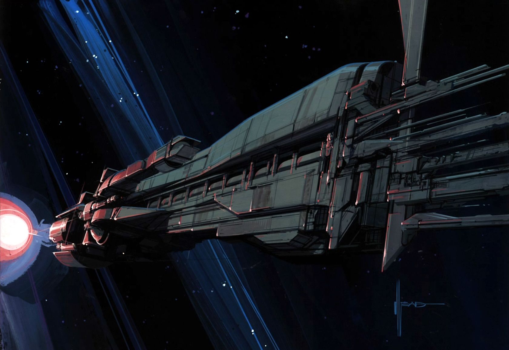 1680x1155 image tagged with Aliens, uss sulaco, art