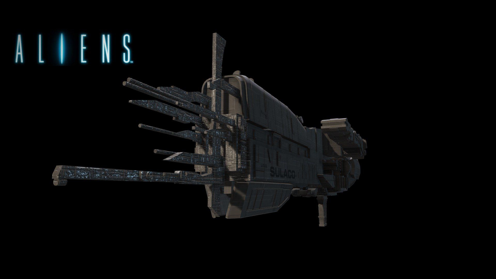 1920x1080 USS Sulaco model by paulelderdesign [61e82a4]