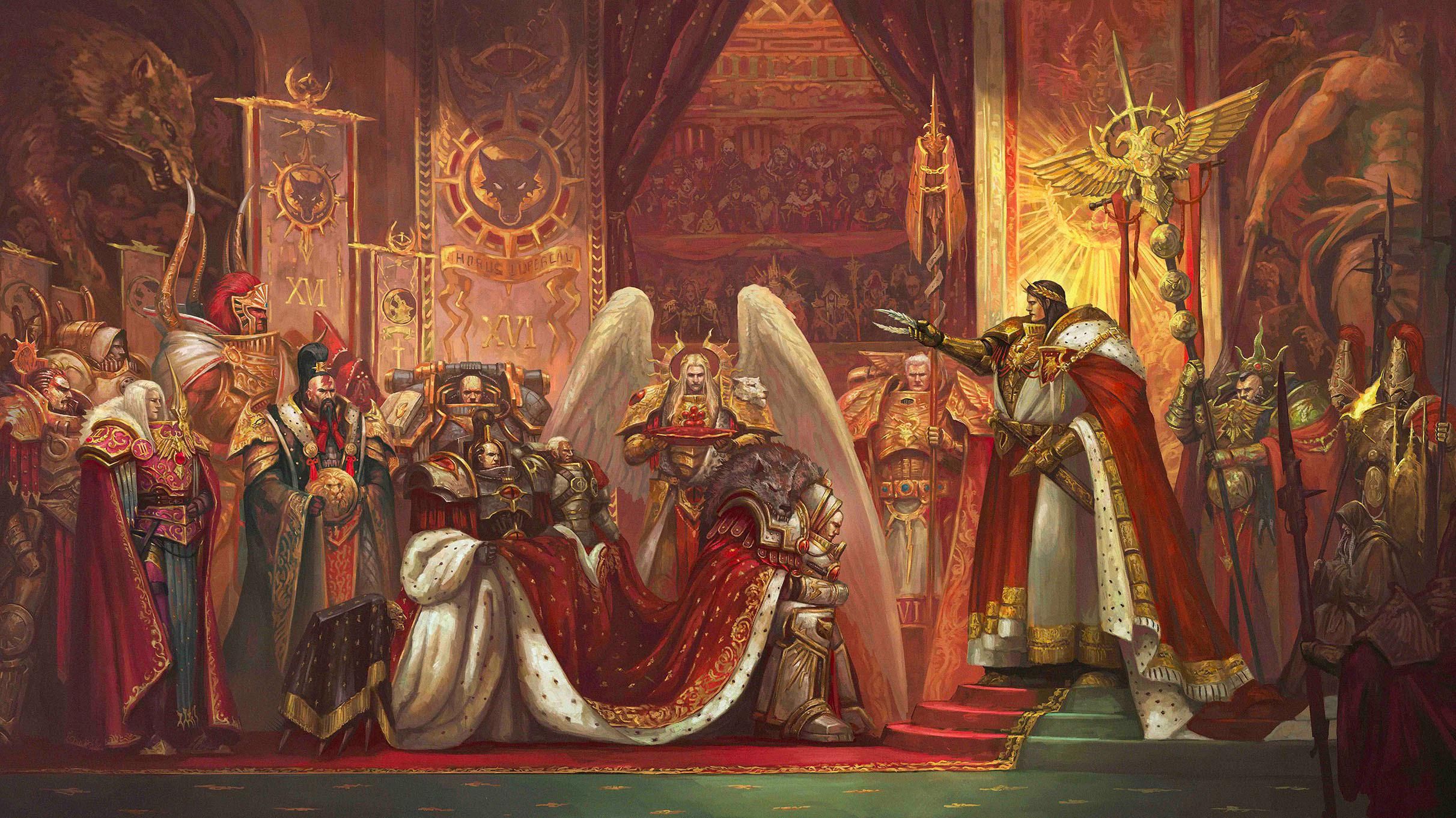 2423x1362 Coronation of the Warmaster (L J Koh)