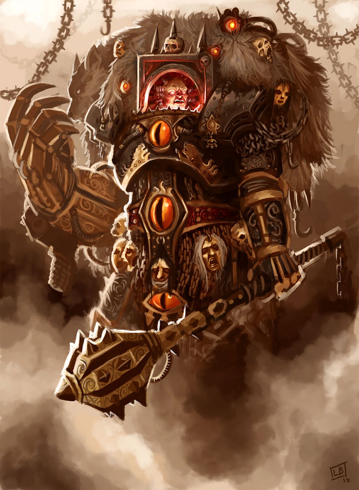1173x1600 The Warmaster Horus by Lars Bundvad-Åmodt