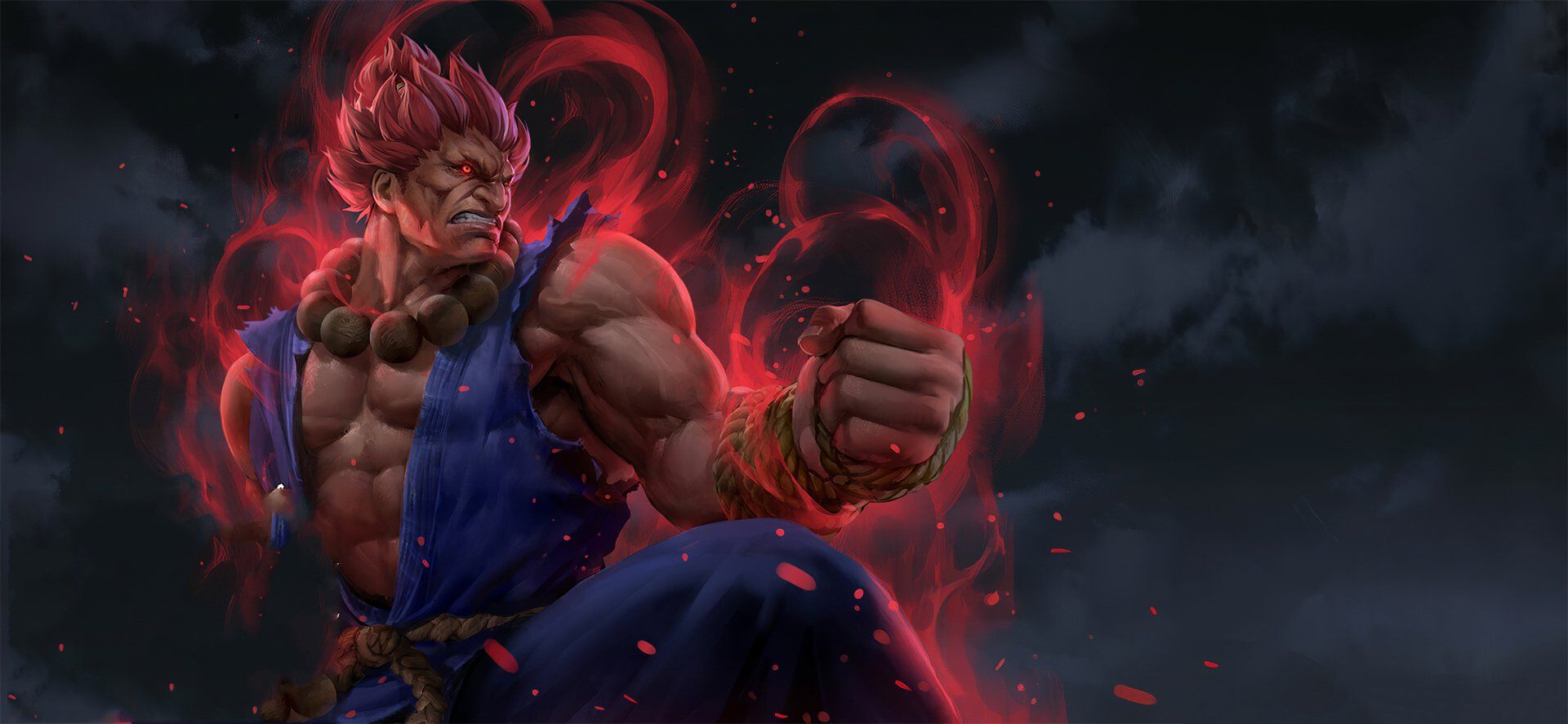 1920x887 Akuma Street Fighter HD Wallpaper