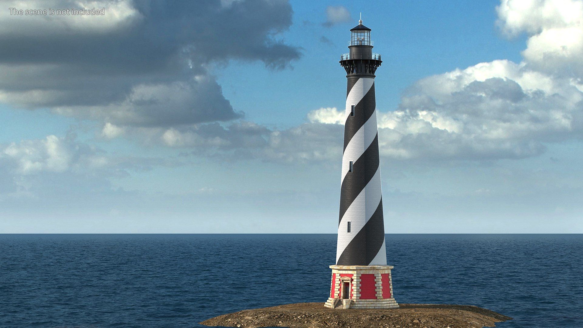 1920x1080 Cape Hatteras Lighthouse 3D Model