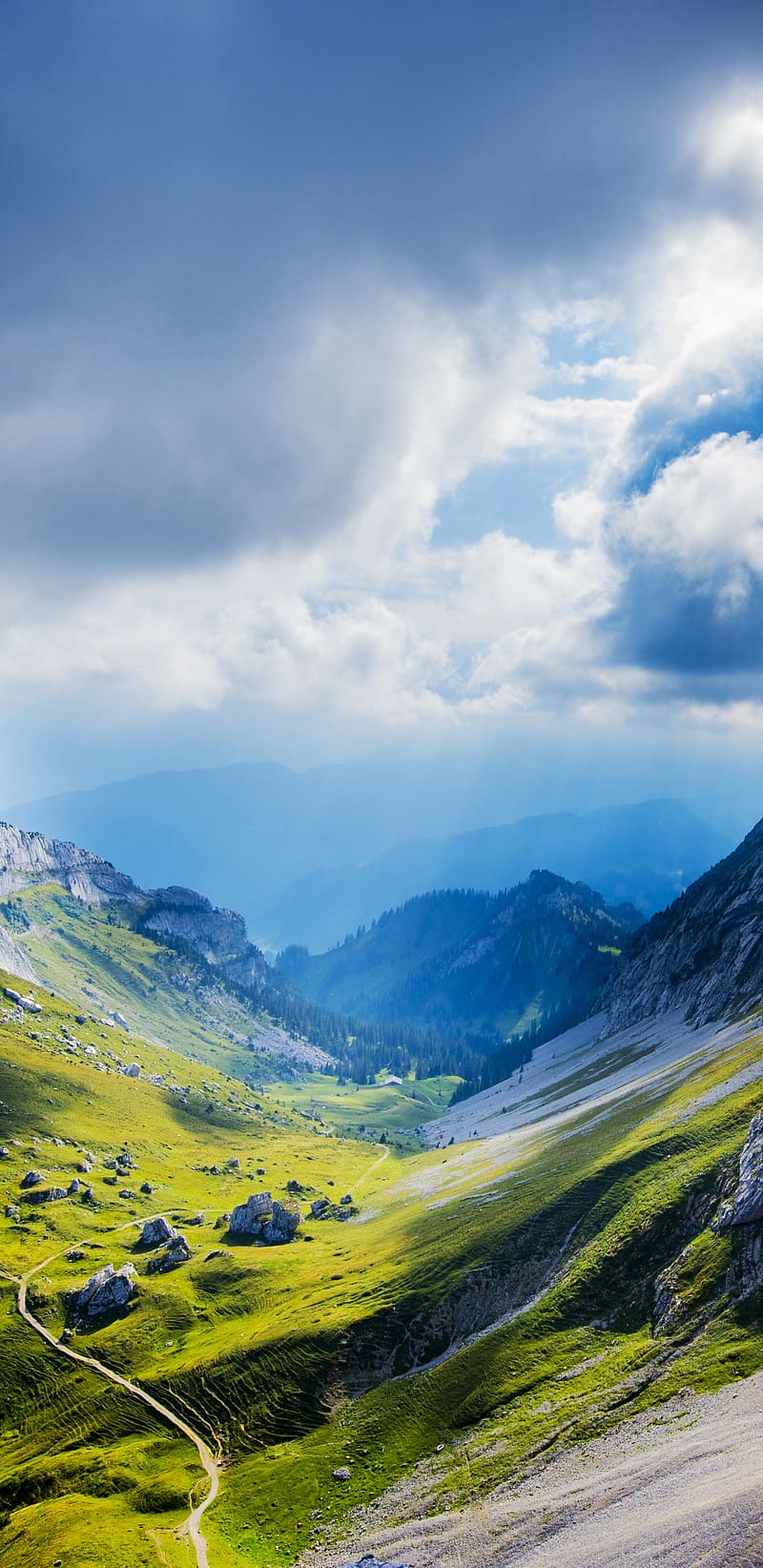 800x1644 Landscape, Mountains, Mountain, , Switzerland, Mount Pilatus, HD phone wallpaper