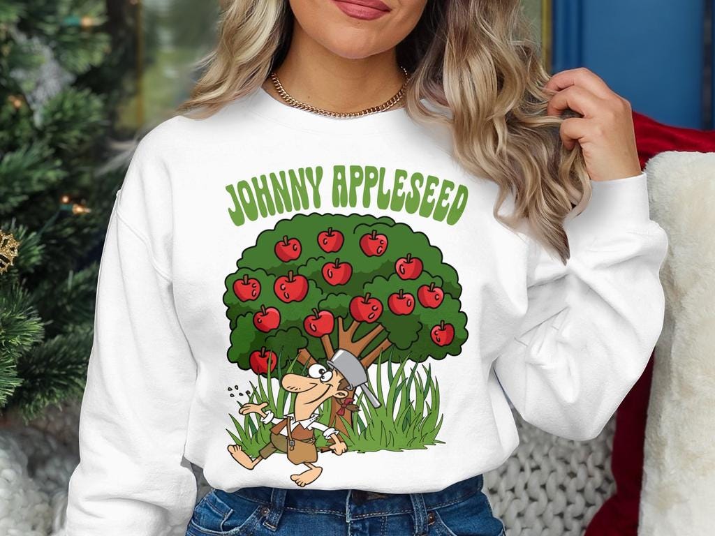 1024x768 Johnny Appleseed Apple Day PNG: Legend & Heritage Digital Art (Digital Download)