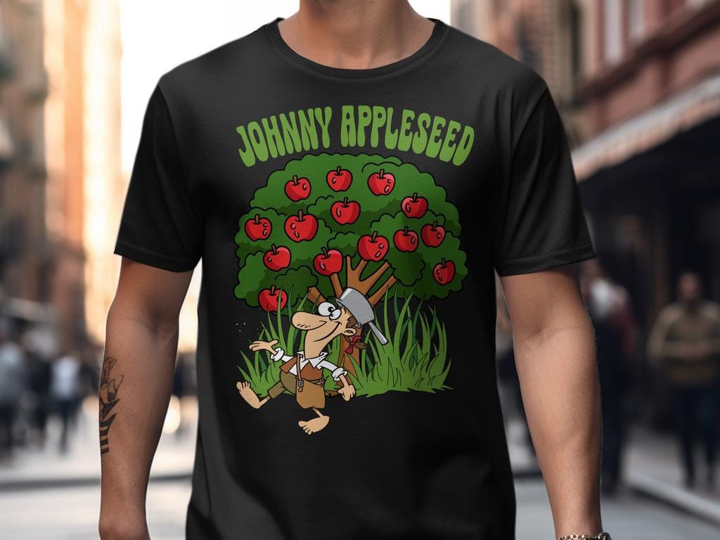 1024x768 Johnny Appleseed Apple Day PNG: Legend & Heritage Digital Art (digital Download)