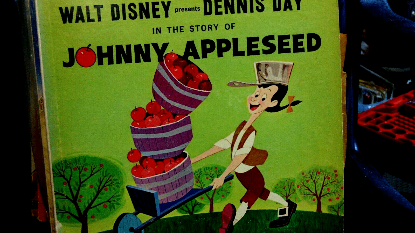 1600x900 WALT DISNEY'S JOHNNY APPLESEED 1964 DISNEY LAND RECORDS DQ- 126O LP