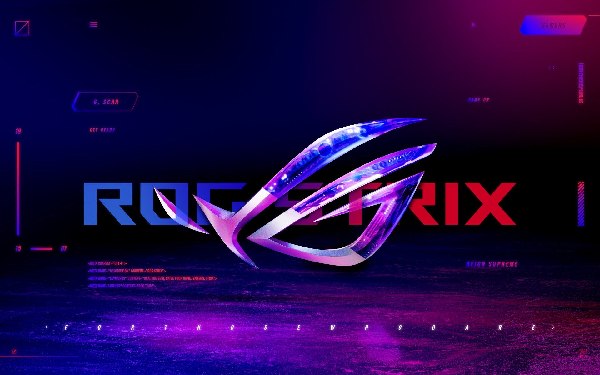 1920x1200 Asus ROG Ultra HD 4K Tech Wallpaper: Futuristic Gaming Powerx2400