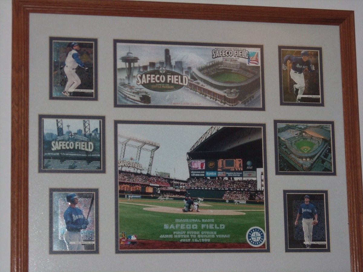 1200x900 Seattle Mariners Safeco Field Inaugural Issue Framed W/ A Rod, Ken, Jay & Edgar