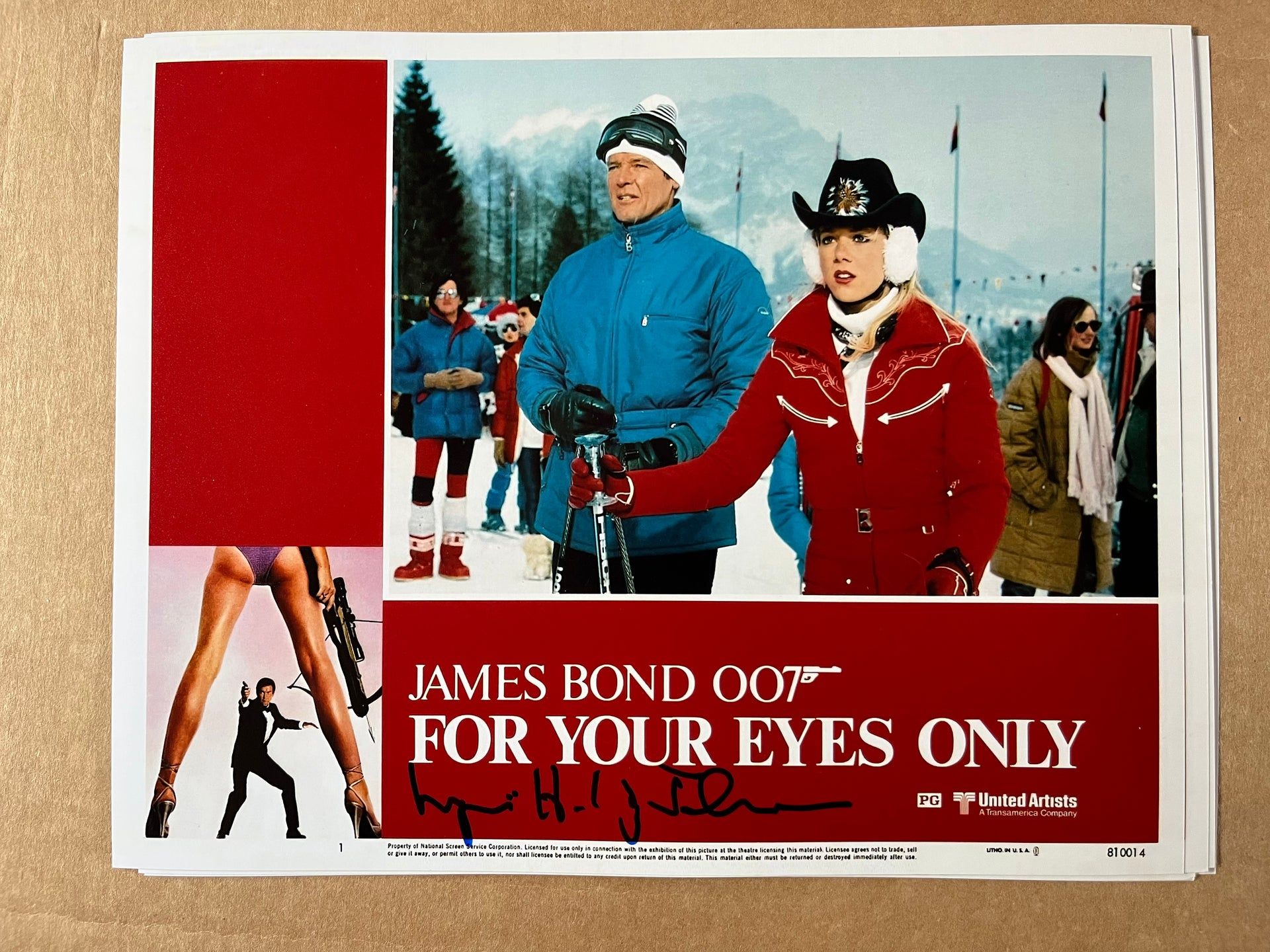1920x1440 LYNN HOLLY JOHNSON, 007 James Bond Girl FOR YOUR EYES ONLY, Autograph