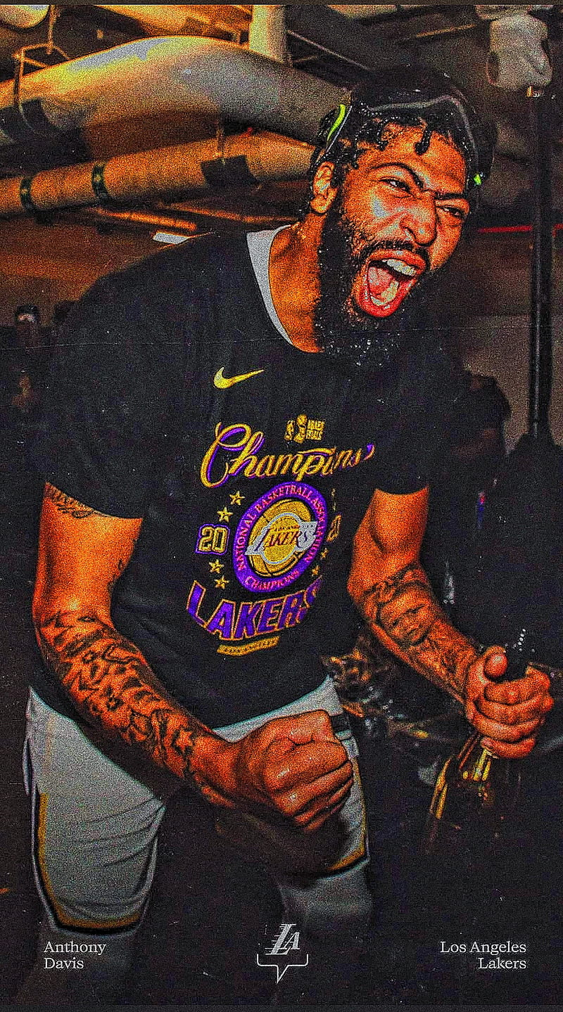 800x1439 Anthony Davis, ad los angeles lakers, anthony davis, championship, HD phone wallpaper