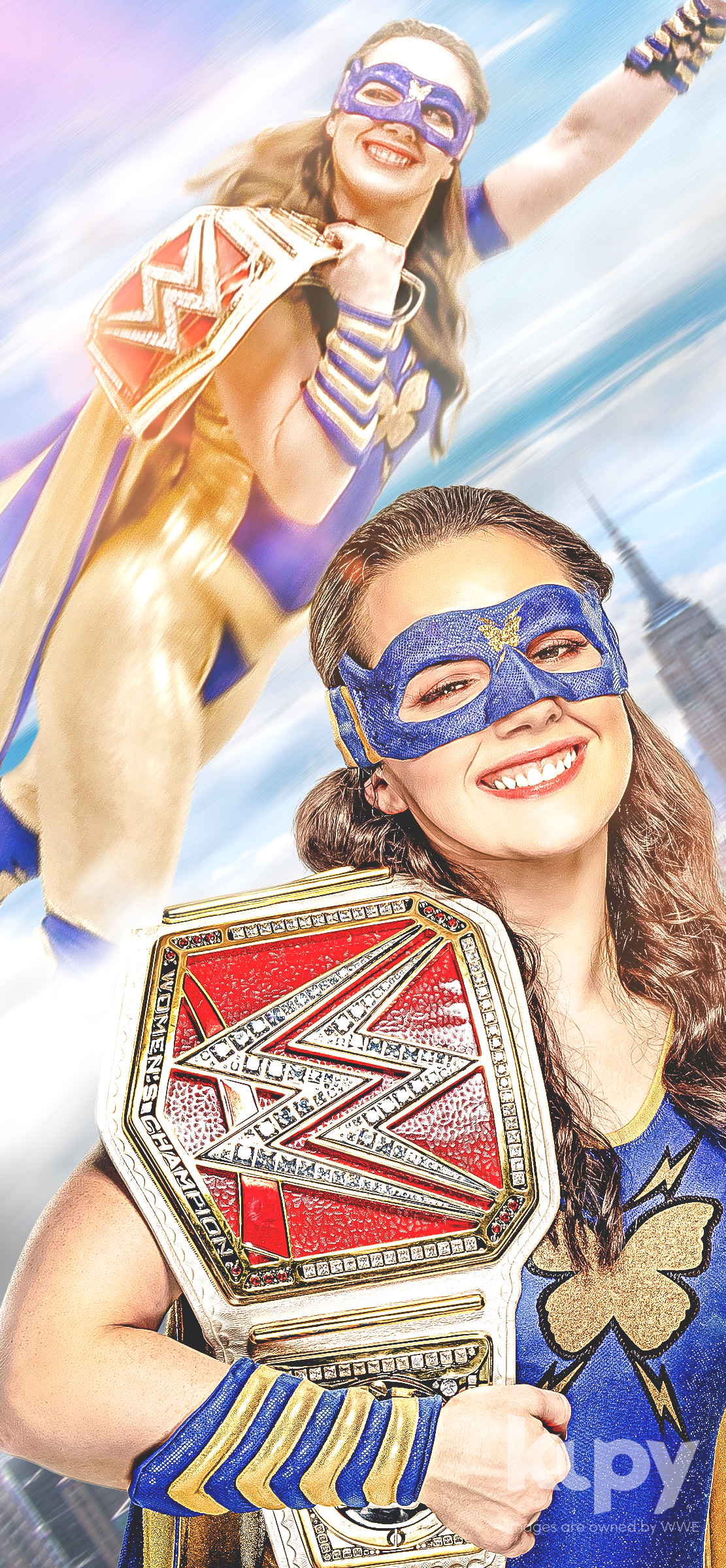 1111x2400 Nikki A.S.H. Wrestling Wallpaper